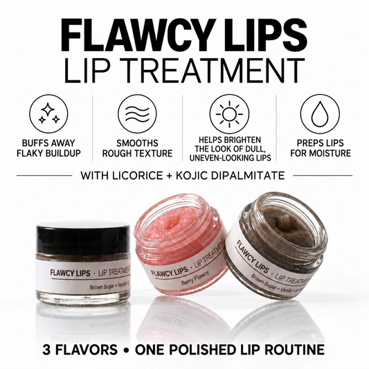 Flawcy Lip Treatment - Brightening + Smoothing + Lip Scrub