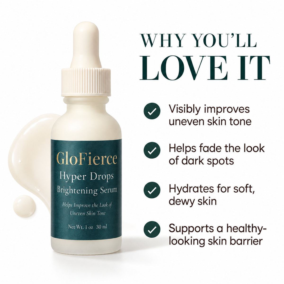 GloFierce™ Hyper Drops Brightening Serum