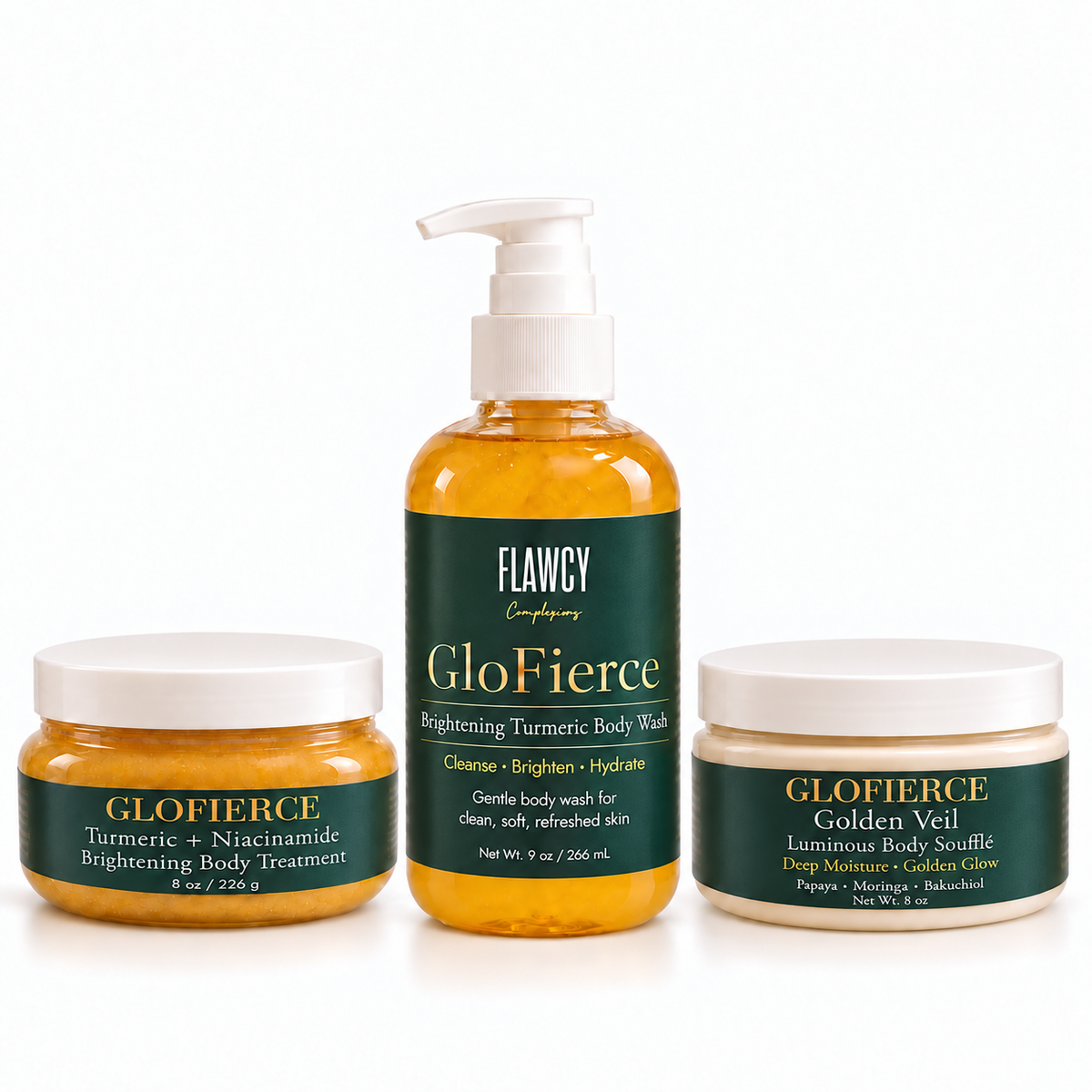 GloFierce 3-Piece Brightening Body Bundle