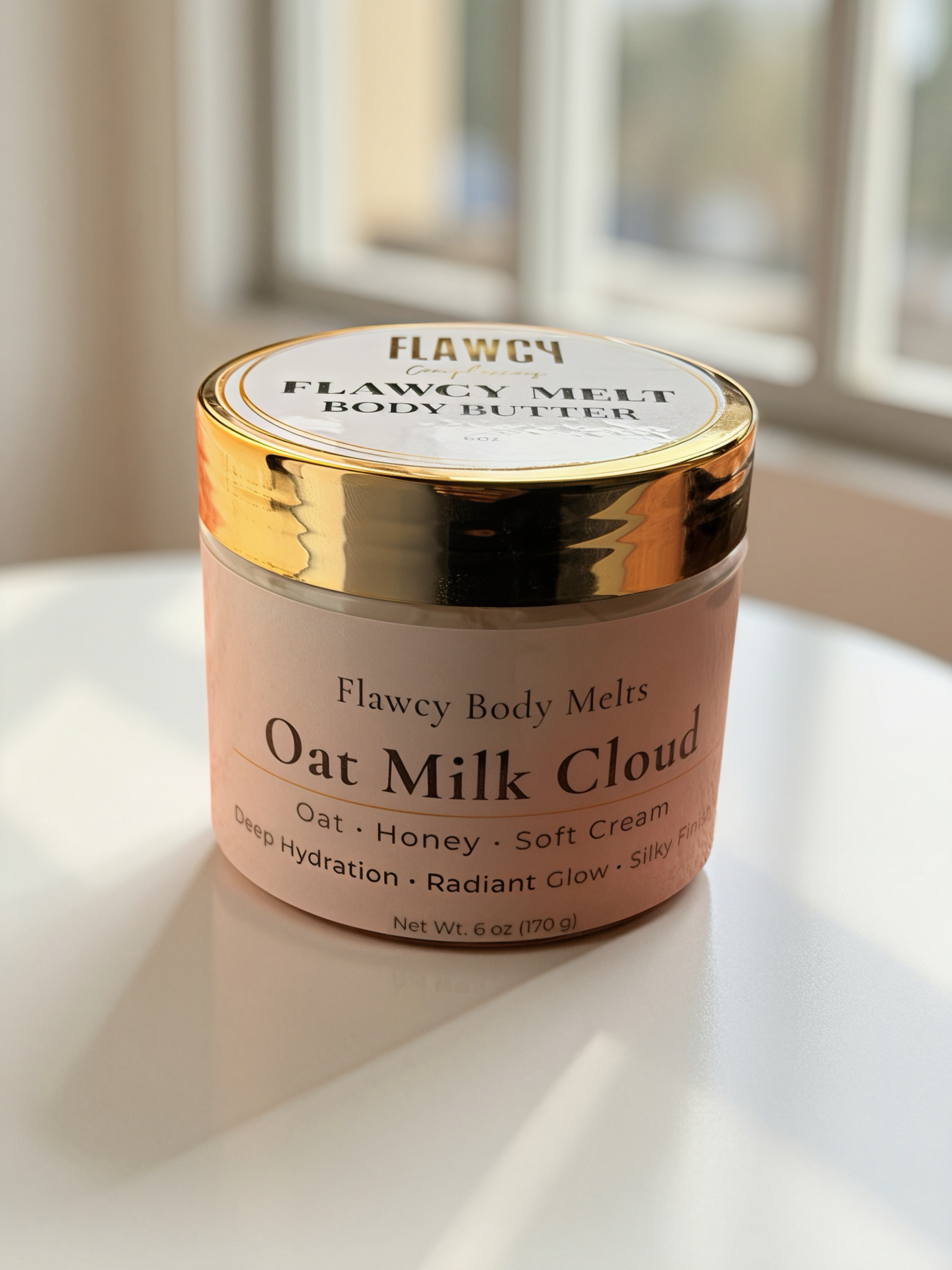 Flawcy Body Melt -Skin Brightening Body Butter (Quadruple Butter Blend) 6 oz (Seasonal)