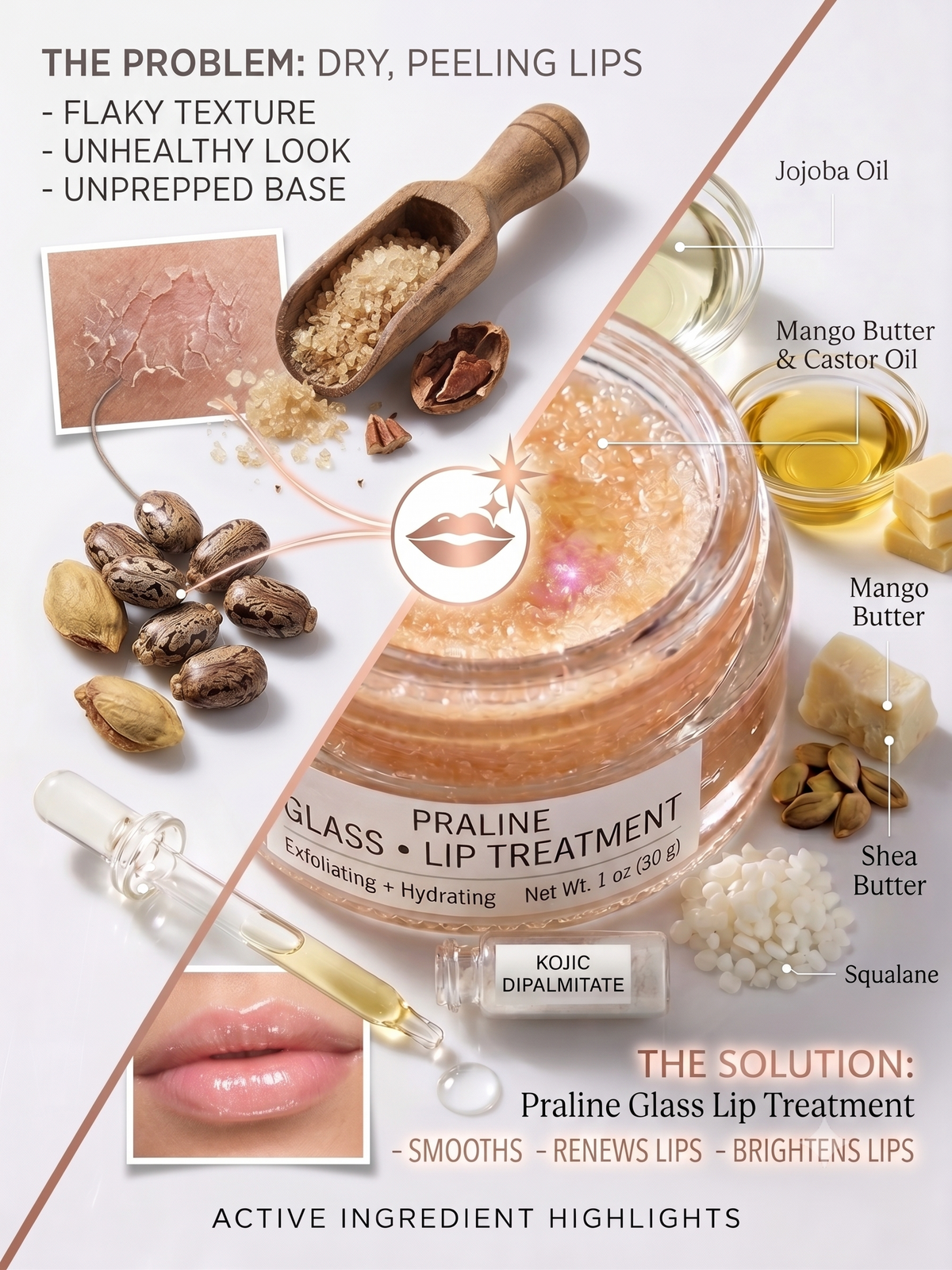 Flawcy Lip Treatment – Smooth + Renew Scrub