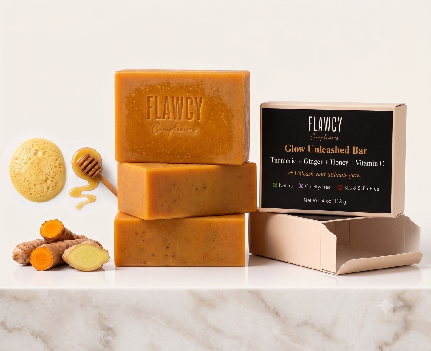Glow Unleashed Bar| Brightening Cleansing Bar