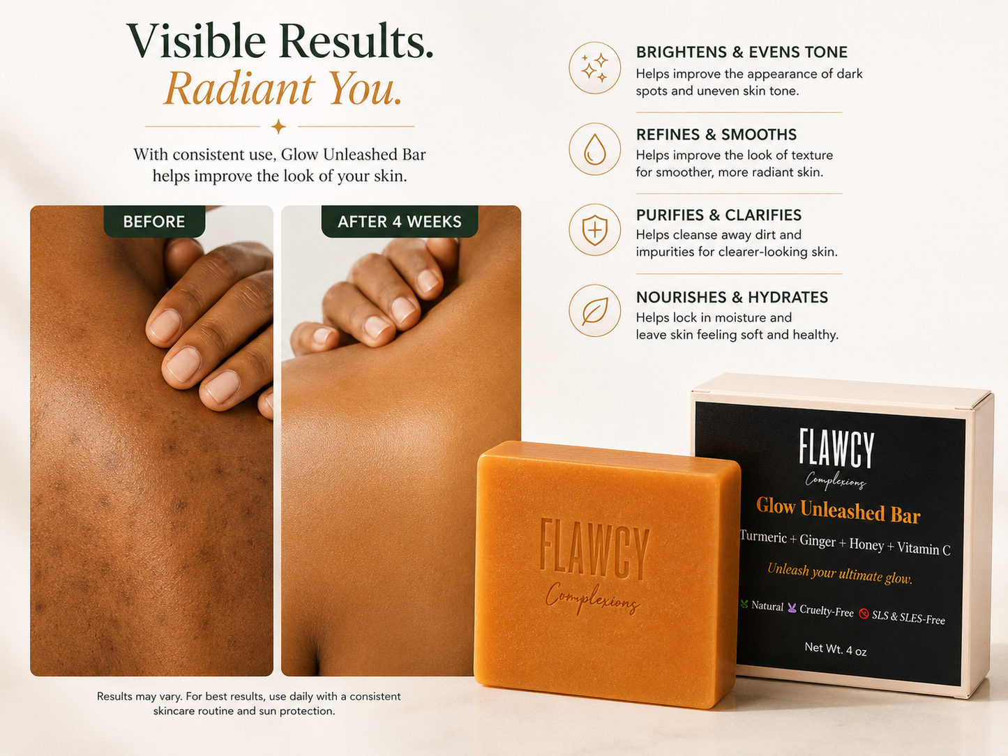 Glow Unleashed Bar Brightening Cleansing Bar