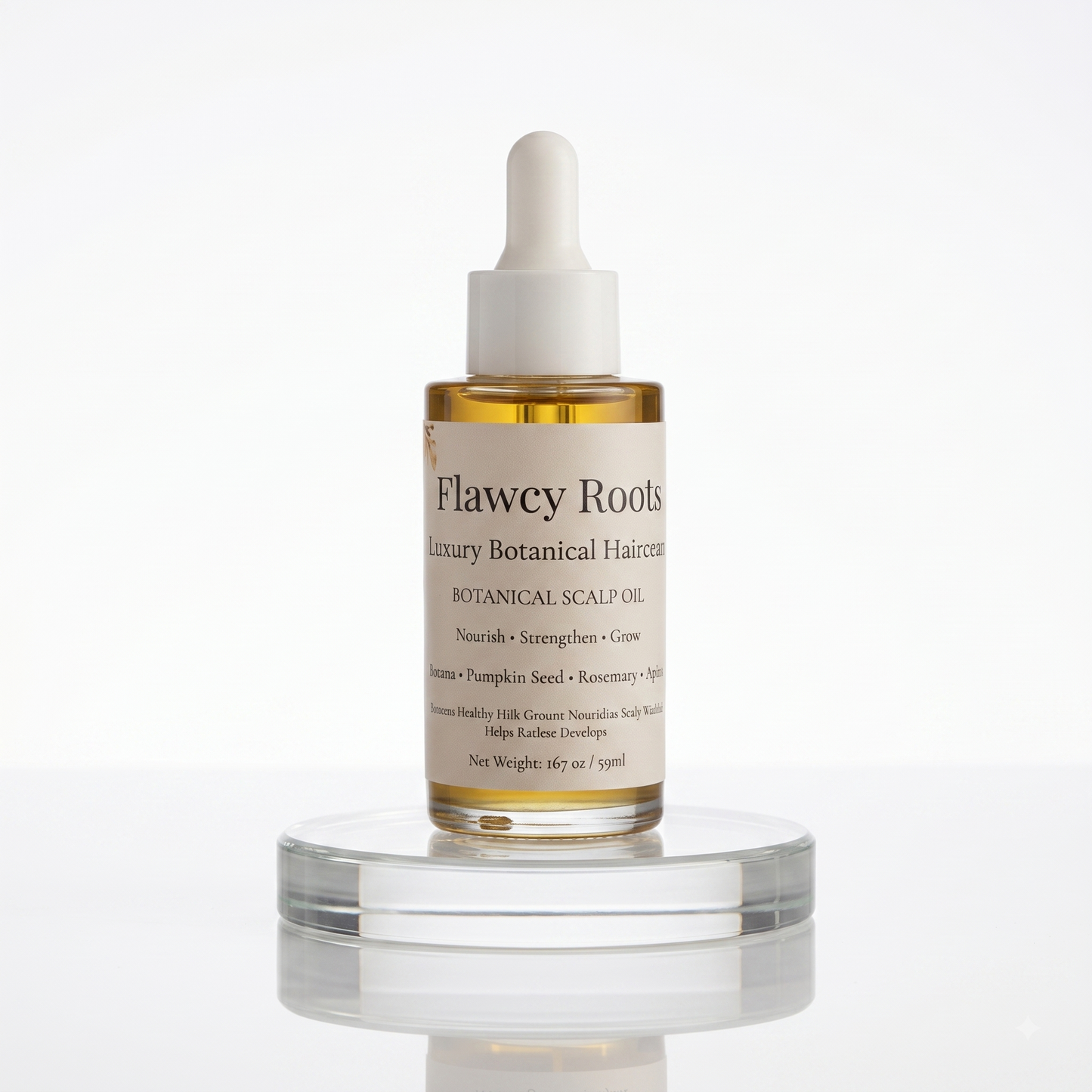 Flawcy Roots™ Luxury Botanical Scalp Growth Oil Nourish • Strengthen • Grow