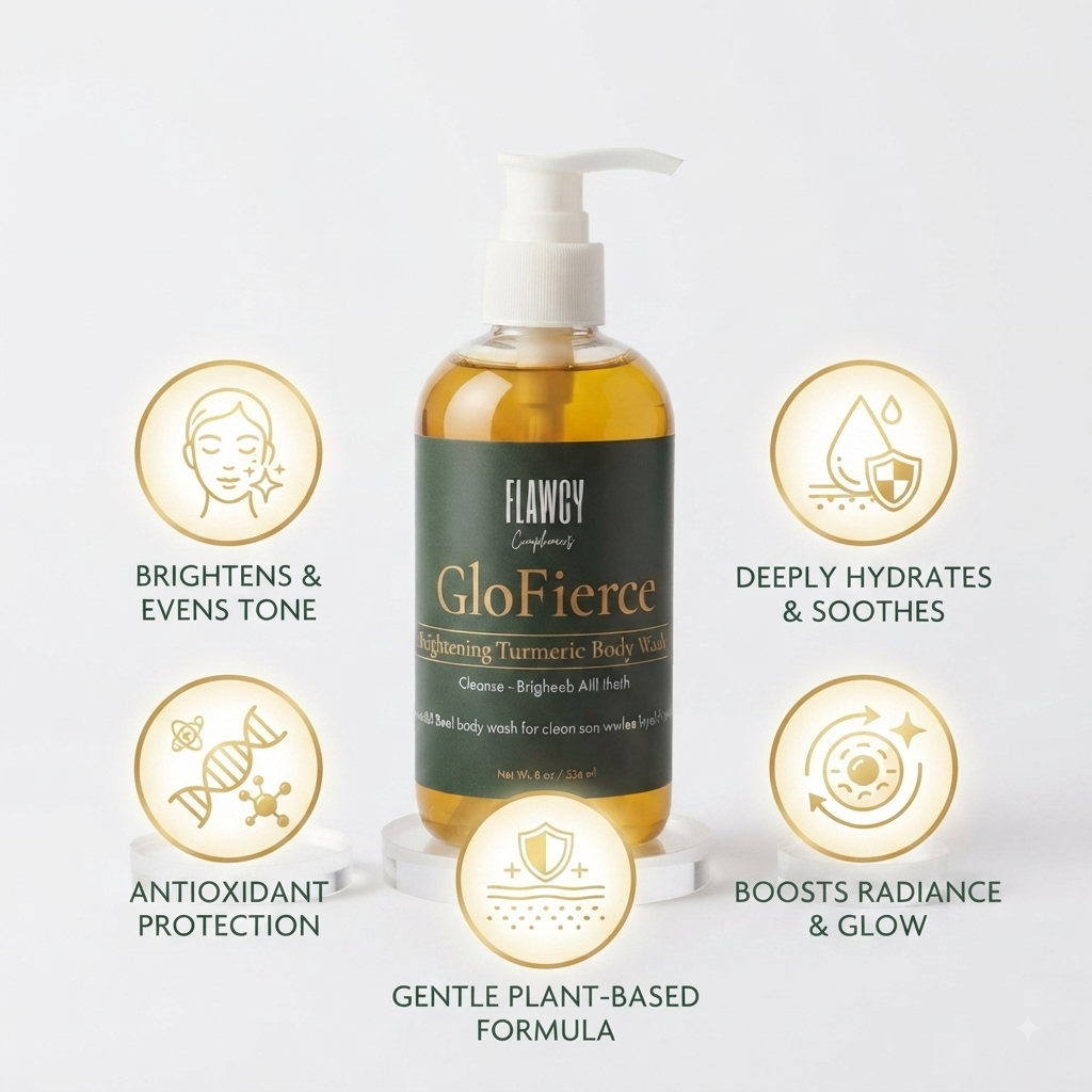 GloFierce  Brightening Turmeric Body Wash
