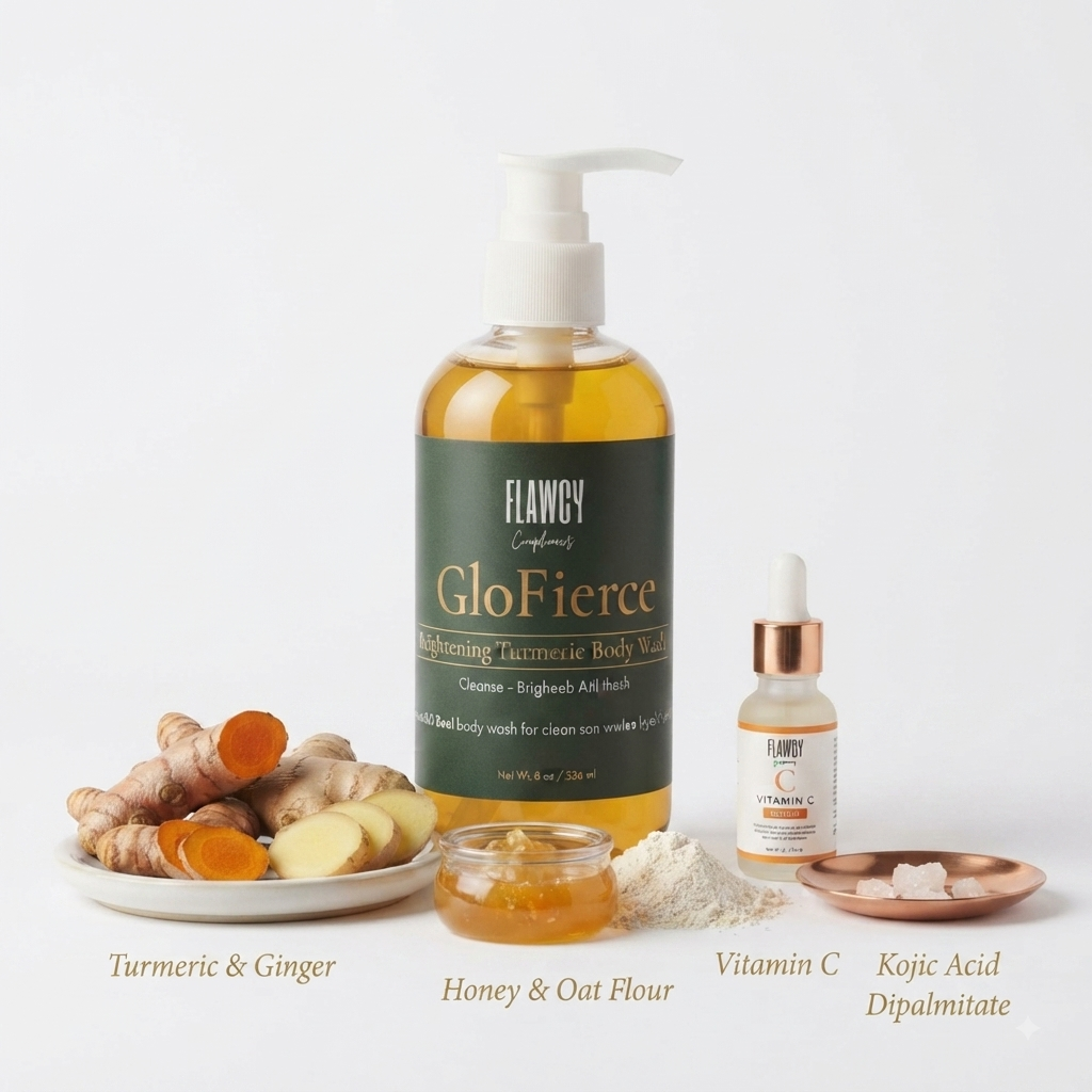 GloFierce  Brightening Turmeric Body Wash