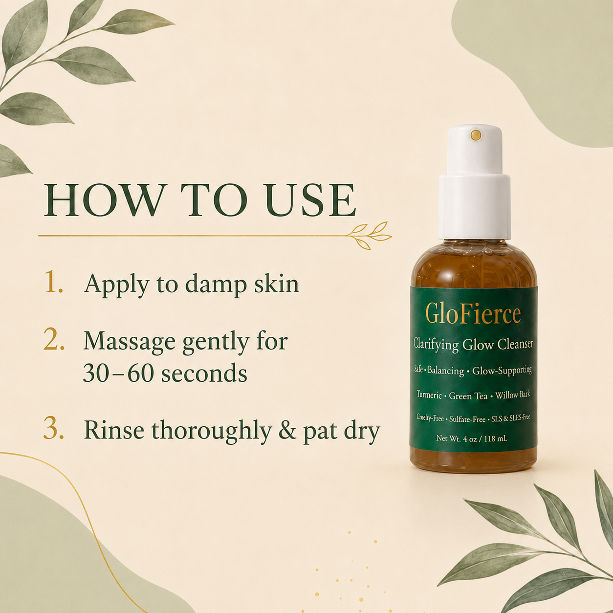 GloFierce Clarifying Glow Face Cleanser