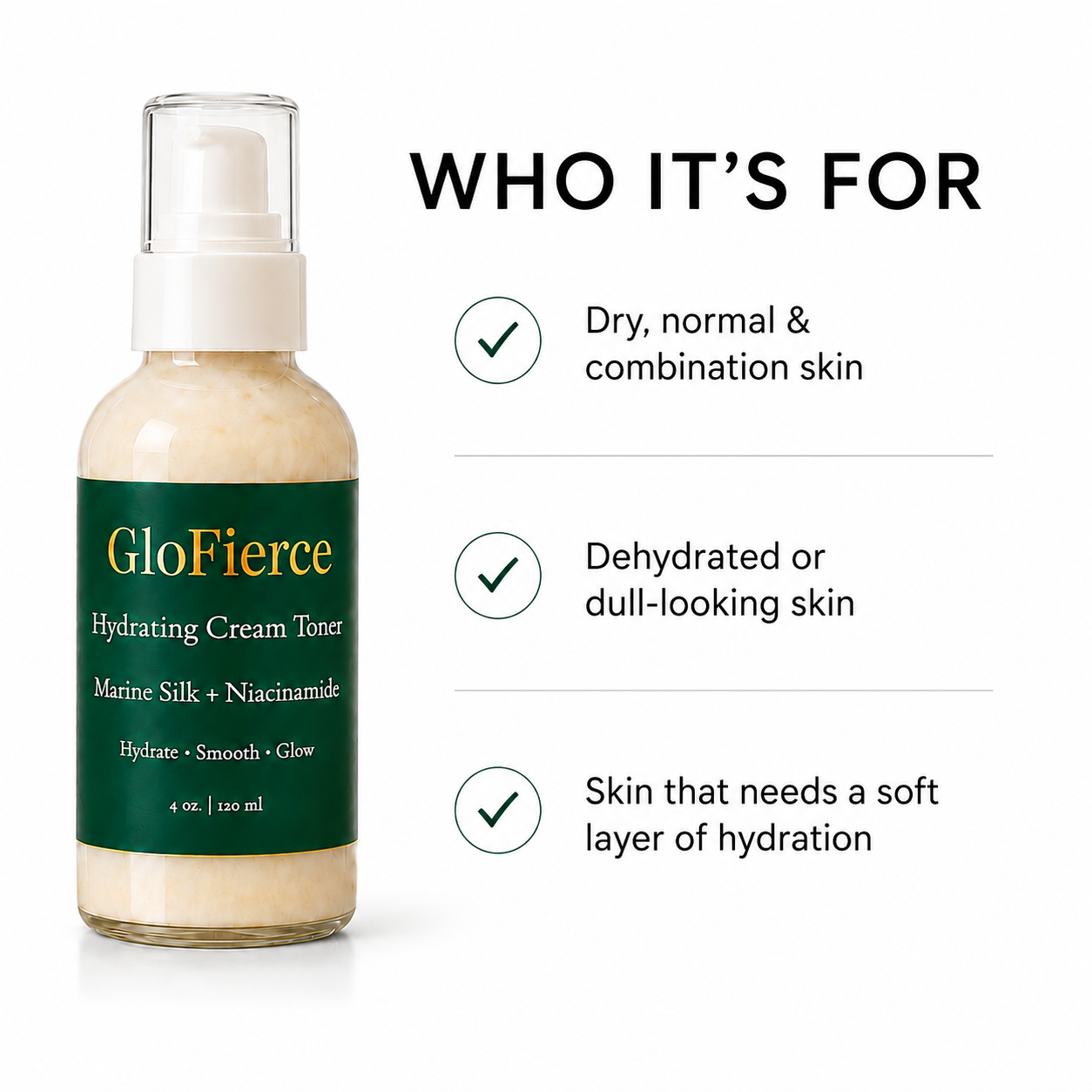 GloFierce Hydrating Cream Toner